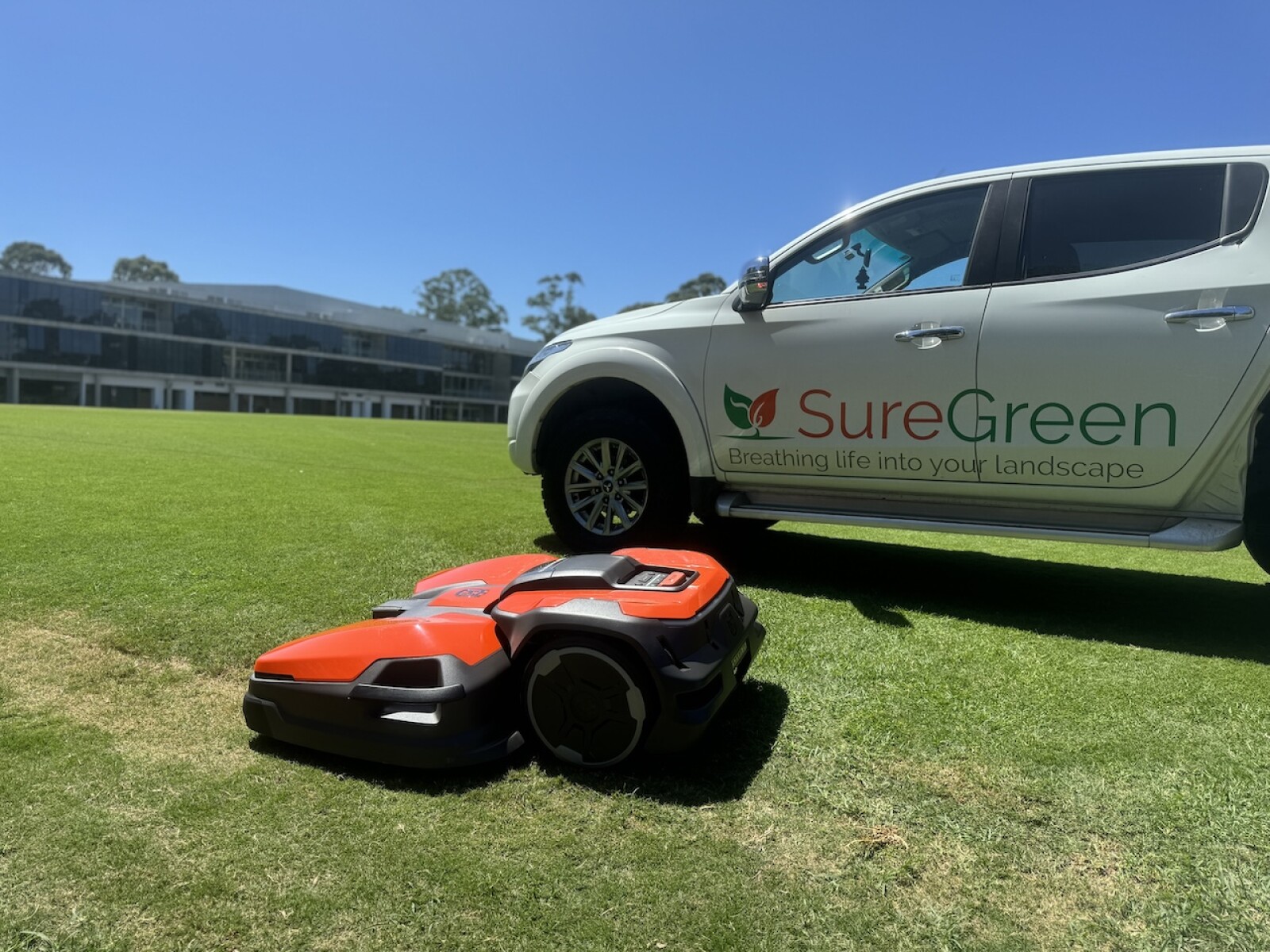 SureGreen Robot Mower Mowing